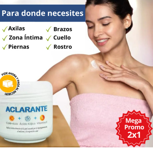 Crema Aclarante Pro Multiusos en 2X1
